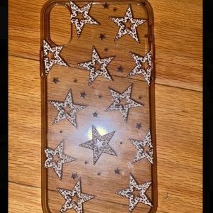 ohone X cheetah and star print clear case
